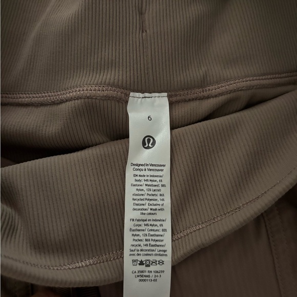 Lululemon dance studio joggers- unlined!
Size 6.  Taupe.  New with tags. - Picture 3 of 4